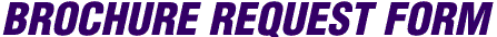Brochure Request Form